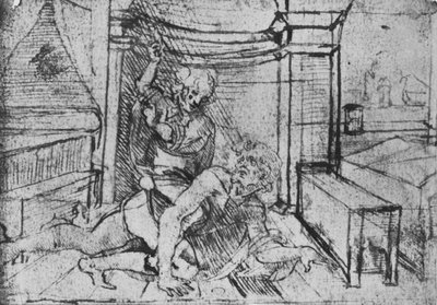 Aristotle and Phyllis, c1480 by Leonardo da Vinci