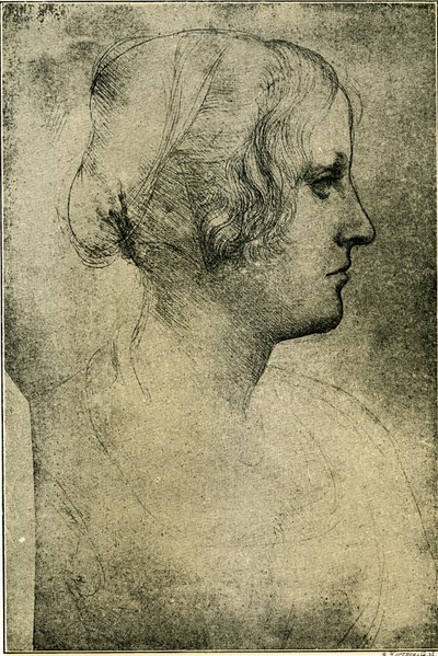 Female Profile Head by Leonardo da Vinci