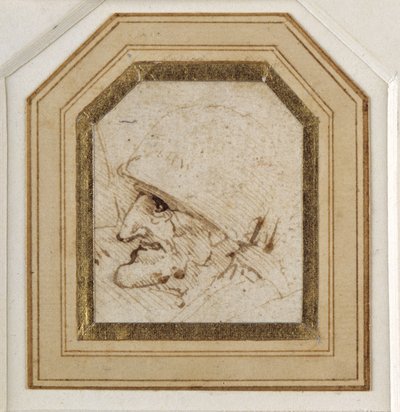 Grotesque Head by Leonardo da Vinci