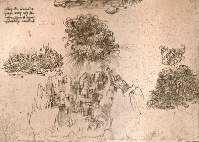 Representation of natural phenomena by Leonardo da Vinci