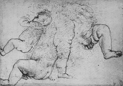 Studies of a Child, c. 1490 by Leonardo da Vinci