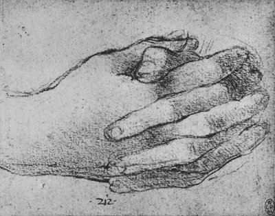 Study of Clasped Hands by Leonardo da Vinci