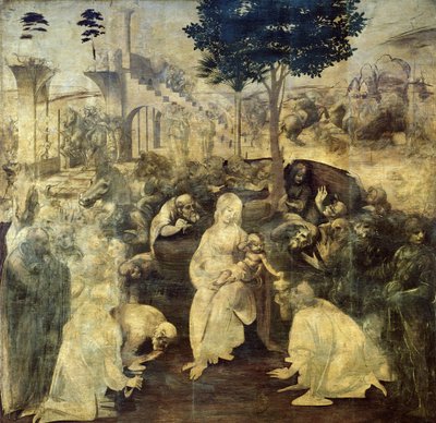 The Adoration of the Magi by Leonardo da Vinci