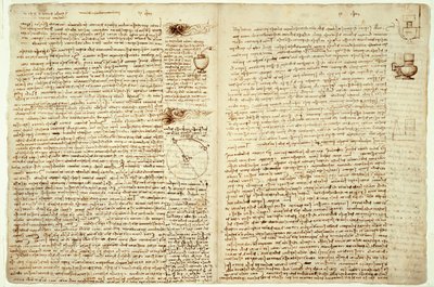 The Codex Hammer, Pages 124-127 by Leonardo da Vinci