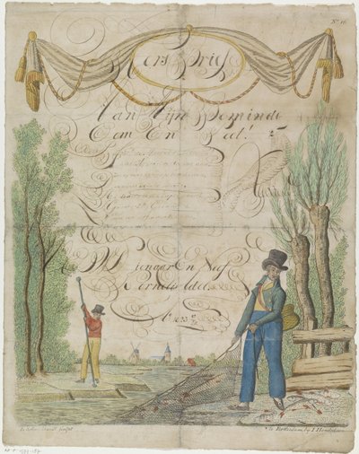 Wish Letter with Fishermen by Leonardus Schweickhardt