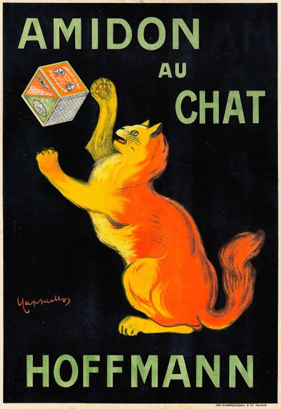 Starch with Cat by Leonetto Cappiello