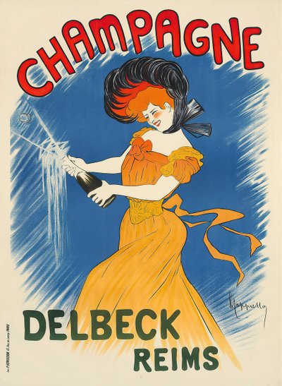 Champagne Delbeck, c. 1902 by Leonetto Cappiello
