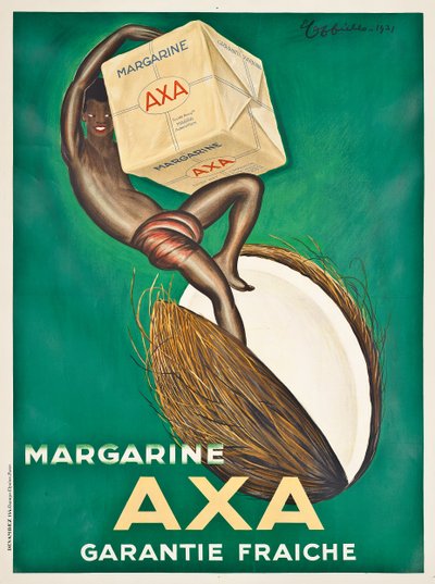 Poster advertising Axa margarine (1931) by Leonetto Cappiello