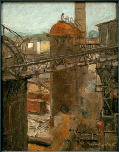 L. Sandrock, View of a Foundry by Leonhard Sandrock
