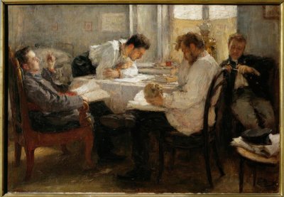 The Night Before the Exam by Leonid Osipovic Pasternak