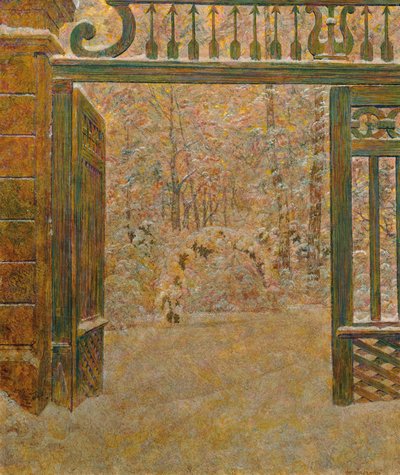 Winter in the Park by Leopold Blauensteiner