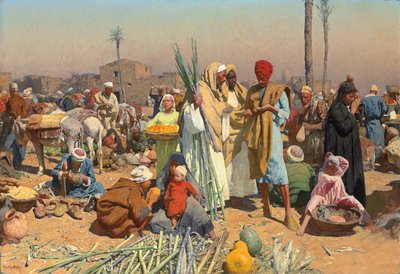Market in Lower Egypt by Leopold Karl Muller