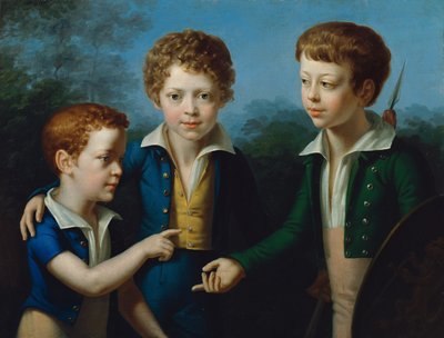 Albert, Moritz, and Leopold von Neuwall by Leopold Kupelwieser
