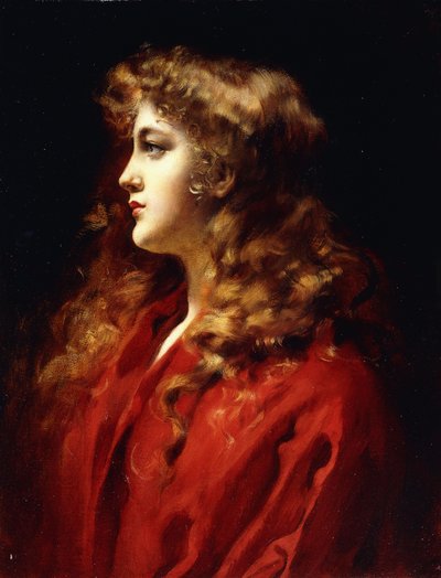 A Golden Haired Beauty by Leopold Schmutzler