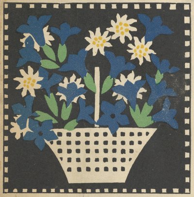 Basket of Flowers, 1907 by Leopoldine Kolbe
