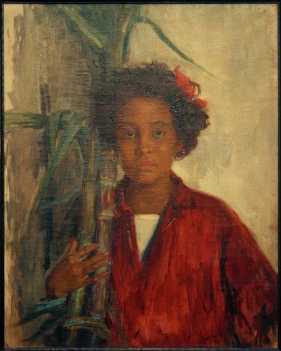 The Girl with Sugar Canes by Leopoldo Romañach