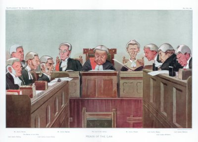 Heads of the Law, 1902 by Leslie Matthew Ward