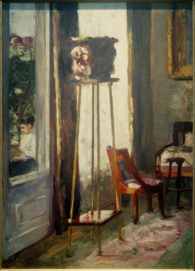 Interior (Interior Scene with Reading Woman) by Lesser Ury