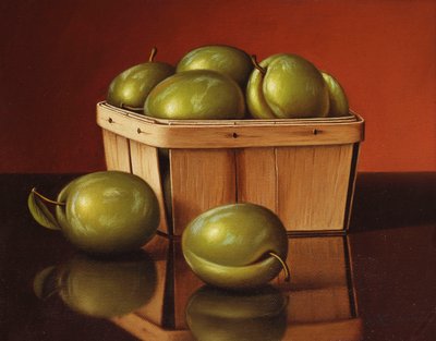 A Basket of Plums by Levi Wells Prentice