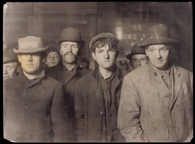 Bowery Bread Line by Lewis W. Hine