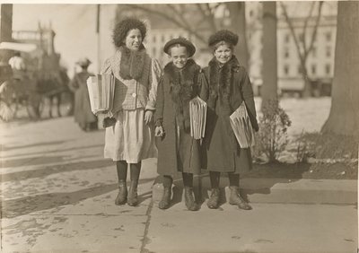 Connecticut Newsgirls by Lewis W. Hine