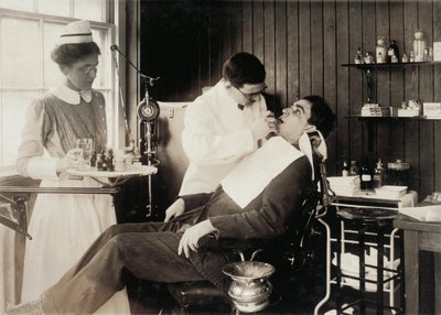 Patient Having Dental Work by Lewis Wickes Hine
