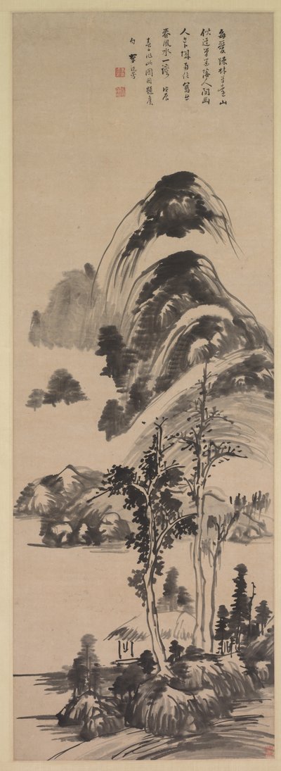Thin Forest and Distant Mountains by Li Liufang