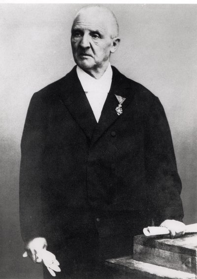 Anton Bruckner (1824-96) (b/w photo) by Unbekannt Unbekannt