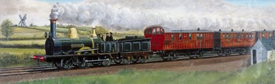 Blackpool-Manchester Train, Near Kirkham, Lancashire by Unbekannt Unbekannt