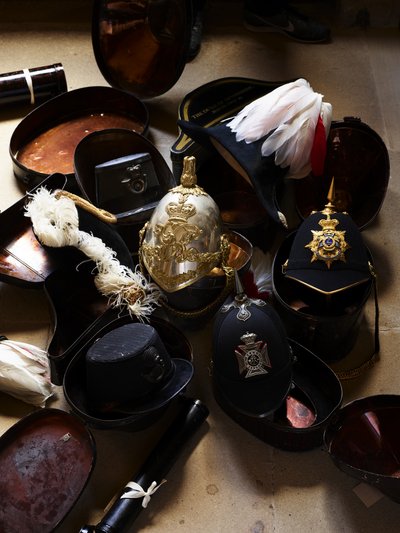 Military Headgear, Chatsworth House by Unbekannt Unbekannt