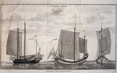Sailing boats in Macao by Unbekannt Unbekannt