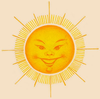 Smiling Sun, Drawing by Unbekannt Unbekannt