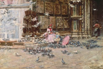 Feeding the Pigeons by Lievan Herremans