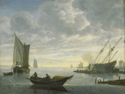 Caulking of a Vessel by Lieve Pietersz. Verschuier