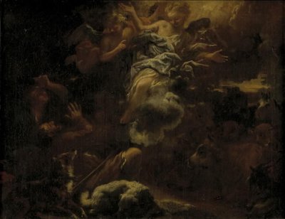 The Annunciation to the Shepherds by Lieven Mehus
