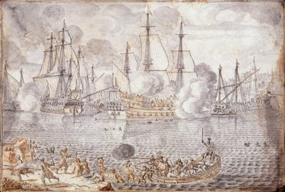 Naval Battle by Lievin Cruyl