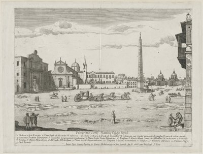 Prospectus Locurum Urbis Romae Insignium, 1666 by Lievin Cruyl