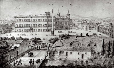 View of Lateran, Rome, 1672-73 by Lievin Cruyl