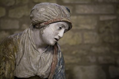Holy Woman in a Bonnet by Ligier Richier