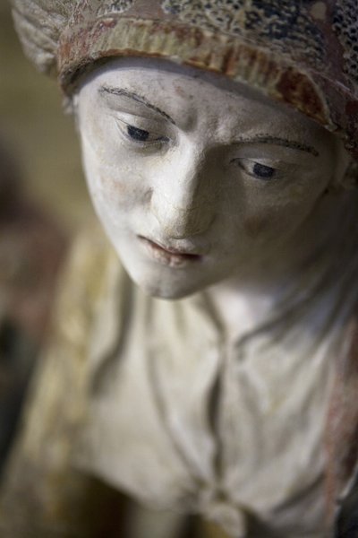 Holy Woman in a Bonnet by Ligier Richier