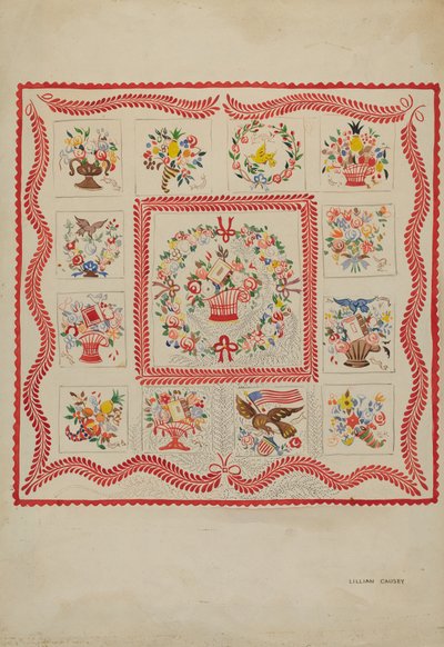 Quilt, c. 1936 by Lillian Causey