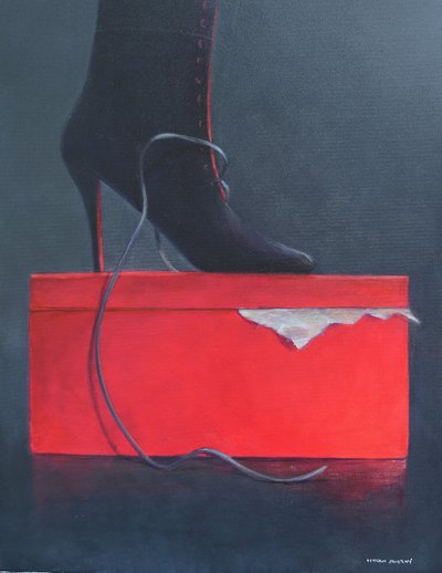 Boot on a Red Box by Lincoln Seligman