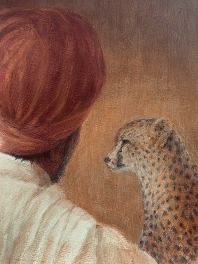 Man + Cheetah 1 by Lincoln Seligman