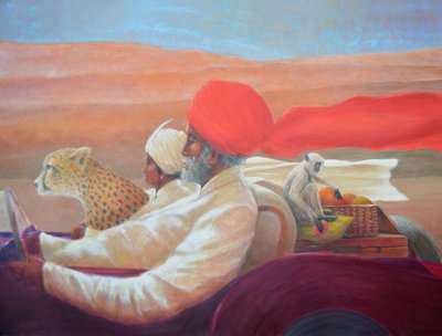 Monkey picnic at speed by Lincoln Seligman