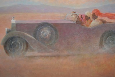 Three + Cheetah in a Rolls by Lincoln Seligman