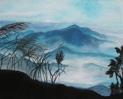 Mountain Panorama with Evening Mood by Lindhaus