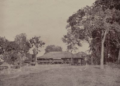 Rangoon: Mission House at Kemindine by Linnaeus Tripe