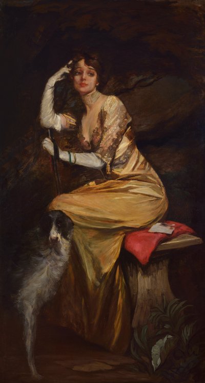 Lady in Yellow by Lino Selvatico