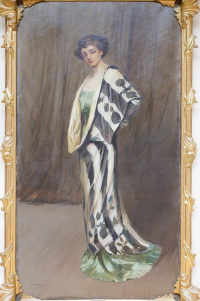 Portrait of Irma Gramatica by Lino Selvatico
