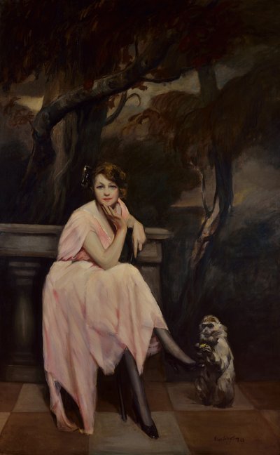 Signorina in Rosa by Lino Selvatico